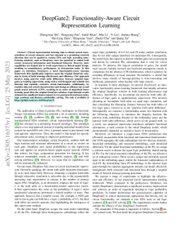 DeepGate2: Functionality-Aware Circuit Representation Learning