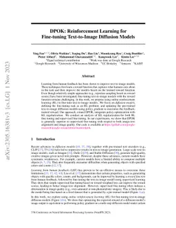 DPOK: Reinforcement Learning for Fine-tuning Text-to-Image Diffusion
  Models