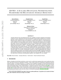 AD-NEV: A Scalable Multi-level Neuroevolution Framework for Multivariate
  Anomaly Detection