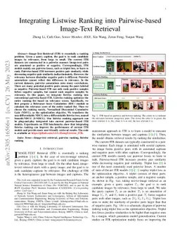 Integrating Listwise Ranking into Pairwise-based Image-Text Retrieval