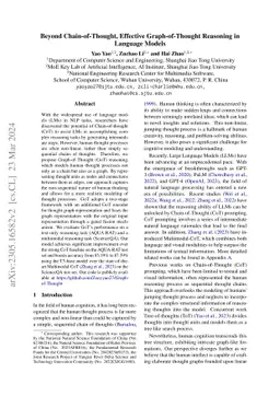 Beyond Chain-of-Thought, Effective Graph-of-Thought Reasoning in
  Language Models