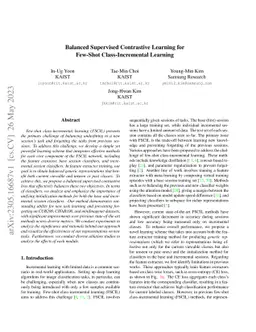 Balanced Supervised Contrastive Learning for Few-Shot Class-Incremental
  Learning