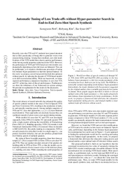 Automatic Tuning of Loss Trade-offs without Hyper-parameter Search in
  End-to-End Zero-Shot Speech Synthesis