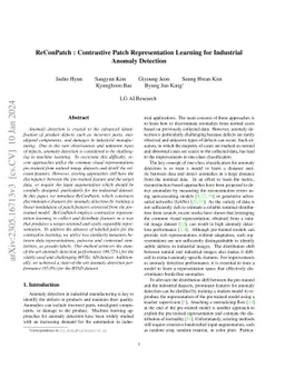 ReConPatch : Contrastive Patch Representation Learning for Industrial
  Anomaly Detection