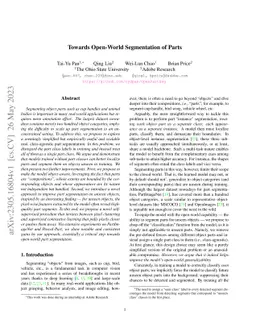 Towards Open-World Segmentation of Parts