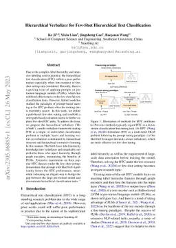 Hierarchical Verbalizer for Few-Shot Hierarchical Text Classification