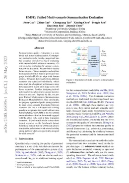UMSE: Unified Multi-scenario Summarization Evaluation
