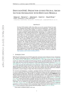 DiffusionNAG: Predictor-guided Neural Architecture Generation with
  Diffusion Models