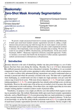 Maskomaly:Zero-Shot Mask Anomaly Segmentation