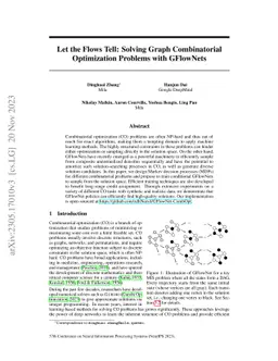 Let the Flows Tell: Solving Graph Combinatorial Optimization Problems
  with GFlowNets