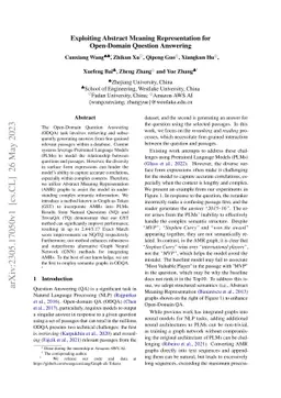 Exploiting Abstract Meaning Representation for Open-Domain Question
  Answering