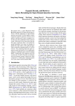 Expand, Rerank, and Retrieve: Query Reranking for Open-Domain Question
  Answering
