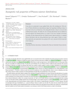 Asymptotic tail properties of Poisson mixture distributions