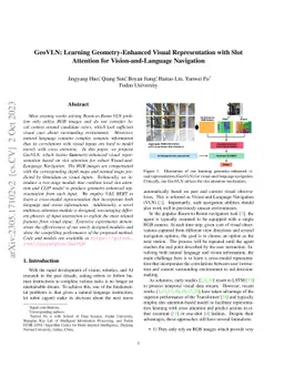 GeoVLN: Learning Geometry-Enhanced Visual Representation with Slot
  Attention for Vision-and-Language Navigation
