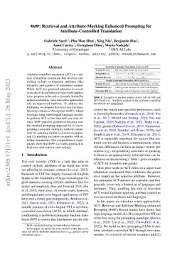 RAMP: Retrieval and Attribute-Marking Enhanced Prompting for
  Attribute-Controlled Translation