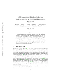 mldr.resampling: Efficient Reference Implementations of Multilabel
  Resampling Algorithms