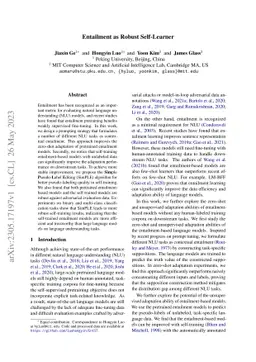 Entailment as Robust Self-Learner