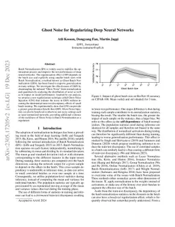 Ghost Noise for Regularizing Deep Neural Networks