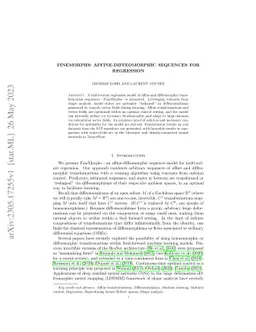 FineMorphs: Affine-diffeomorphic sequences for regression