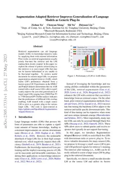 Augmentation-Adapted Retriever Improves Generalization of Language
  Models as Generic Plug-In