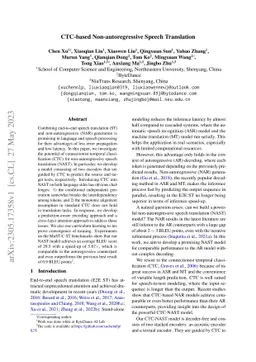 CTC-based Non-autoregressive Speech Translation