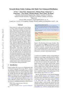 Towards Better Entity Linking with Multi-View Enhanced Distillation