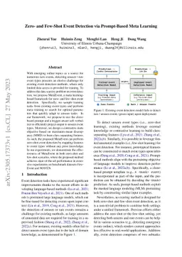 Zero- and Few-Shot Event Detection via Prompt-Based Meta Learning