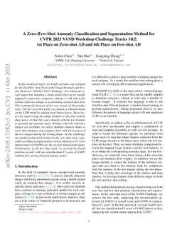 APRIL-GAN: A Zero-/Few-Shot Anomaly Classification and Segmentation
  Method for CVPR 2023 VAND Workshop Challenge Tracks 1&2: 1st Place on
  Zero-shot AD and 4th Place on Few-shot AD