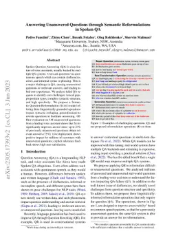 Answering Unanswered Questions through Semantic Reformulations in Spoken
  QA