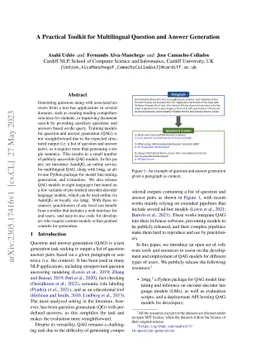 A Practical Toolkit for Multilingual Question and Answer Generation
