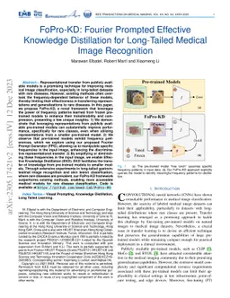 FoPro-KD: Fourier Prompted Effective Knowledge Distillation for
  Long-Tailed Medical Image Recognition