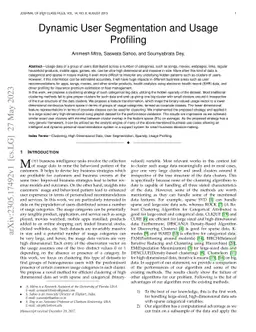 Dynamic User Segmentation and Usage Profiling