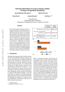 Detecting Edit Failures In Large Language Models: An Improved
  Specificity Benchmark