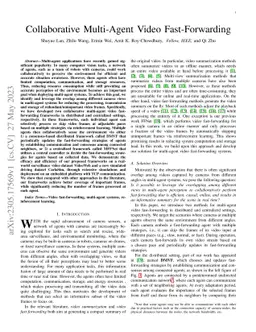 Collaborative Multi-Agent Video Fast-Forwarding