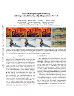 SimpSON: Simplifying Photo Cleanup with Single-Click Distracting Object
  Segmentation Network