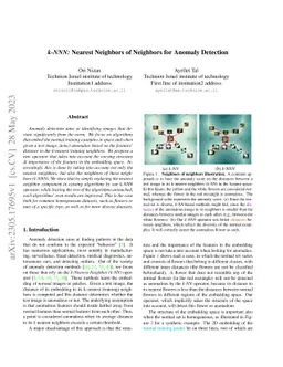 k-NNN: Nearest Neighbors of Neighbors for Anomaly Detection