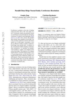 Parallel Data Helps Neural Entity Coreference Resolution