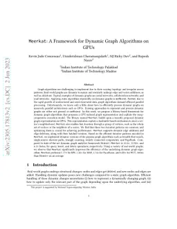 Meerkat: A framework for Dynamic Graph Algorithms on GPUs