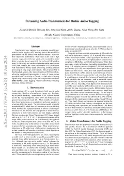 Streaming Audio Transformers for Online Audio Tagging