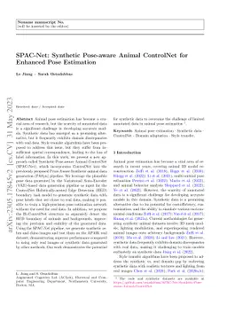 SPAC-Net: Synthetic Pose-aware Animal ControlNet for Enhanced Pose
  Estimation
