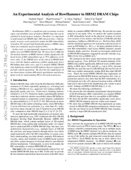 An Experimental Analysis of RowHammer in HBM2 DRAM Chips