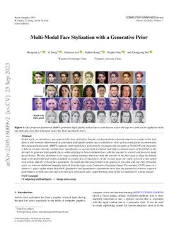 Multi-Modal Face Stylization with a Generative Prior
