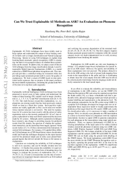 Can We Trust Explainable AI Methods on ASR? An Evaluation on Phoneme
  Recognition