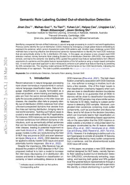 Semantic Role Labeling Guided Out-of-distribution Detection