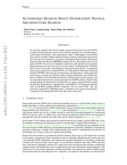 Automated Search-Space Generation Neural Architecture Search