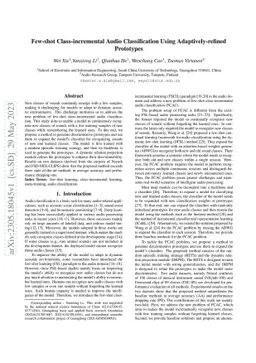 Few-shot Class-incremental Audio Classification Using Adaptively-refined
  Prototypes