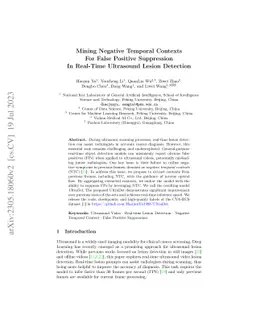 Mining Negative Temporal Contexts For False Positive Suppression In
  Real-Time Ultrasound Lesion Detection