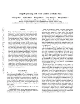 Image Captioning with Multi-Context Synthetic Data