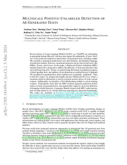 Multiscale Positive-Unlabeled Detection of AI-Generated Texts