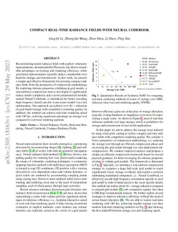 Compact Real-time Radiance Fields with Neural Codebook